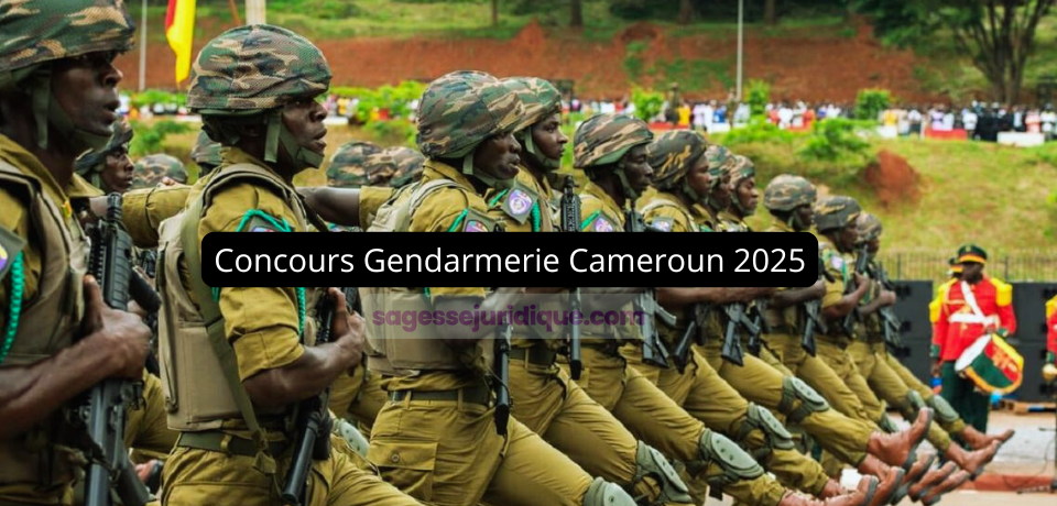Concours Gendarmerie Cameroun 2025-2026