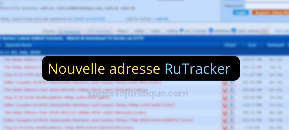 Nouvelle adresse EZTV