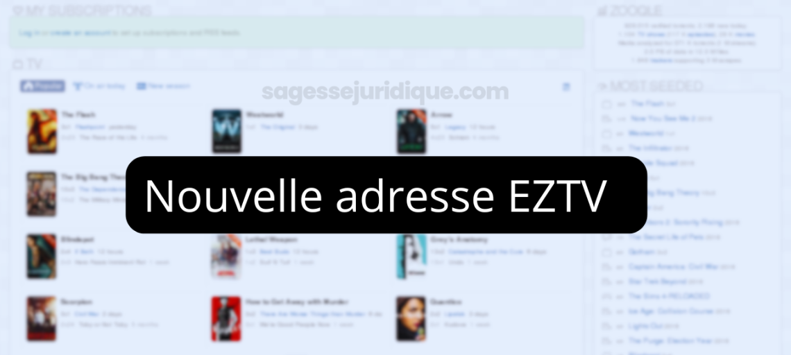 Nouvelle adresse Zooqle
