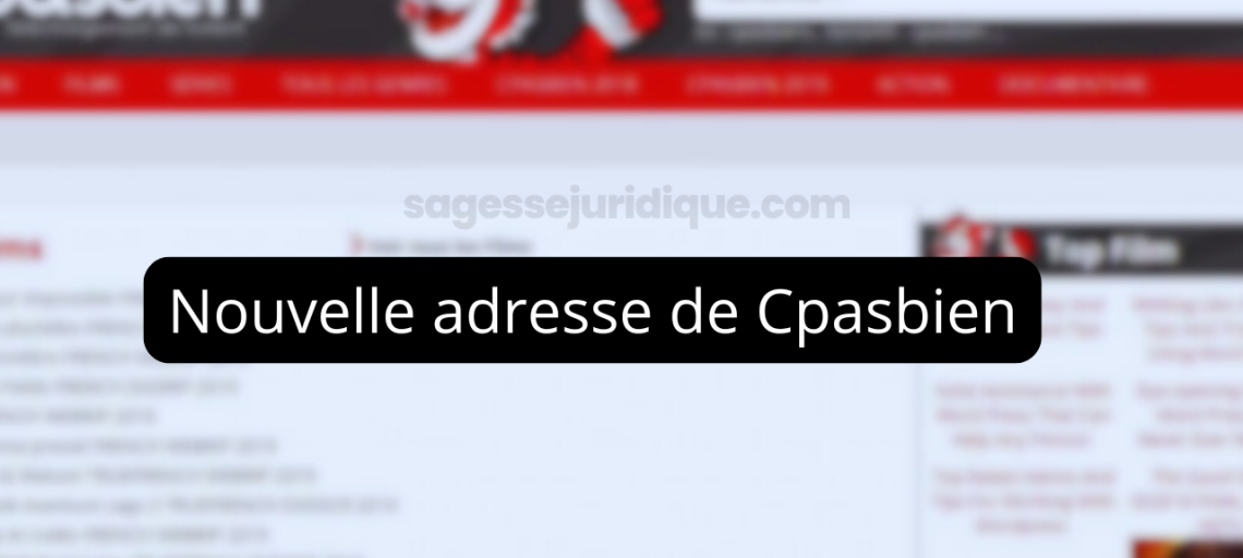 Nouvelle adresse de Cpasbien