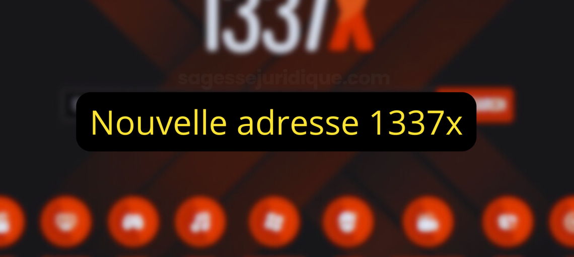 Nouvelle adresse1337x