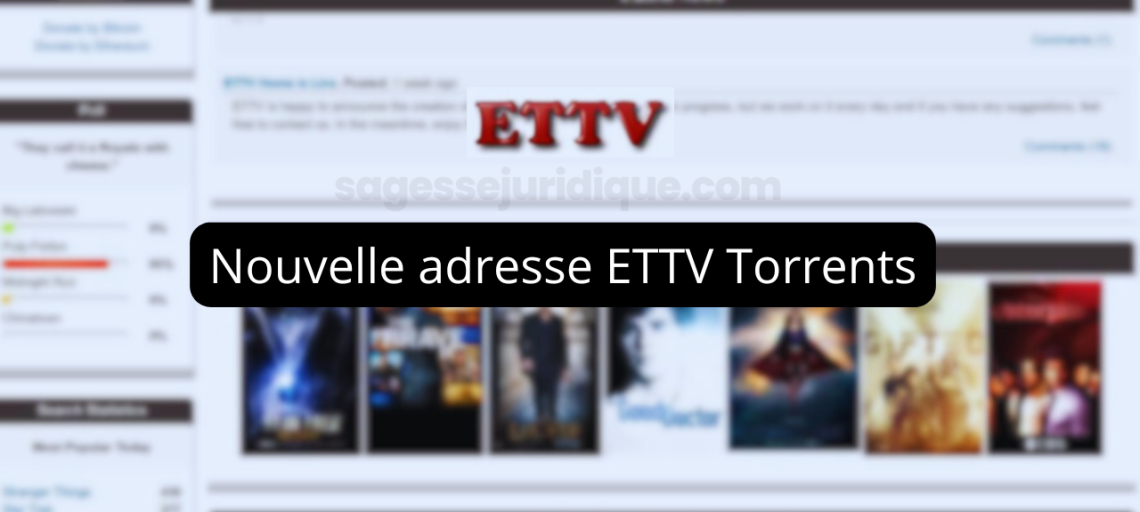 Nouvelle adresse ETTV Torrents