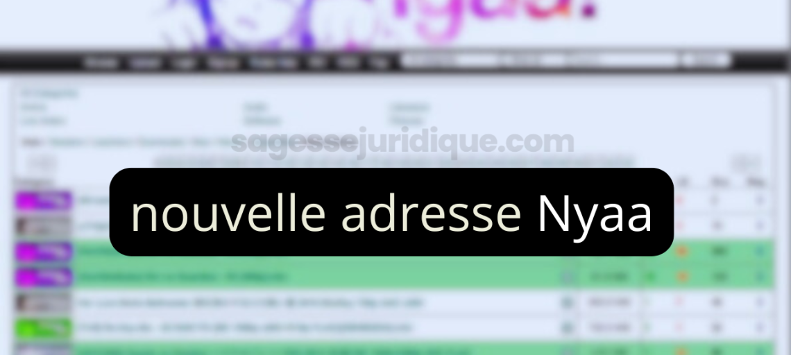 nouvelle adresse Nyaa