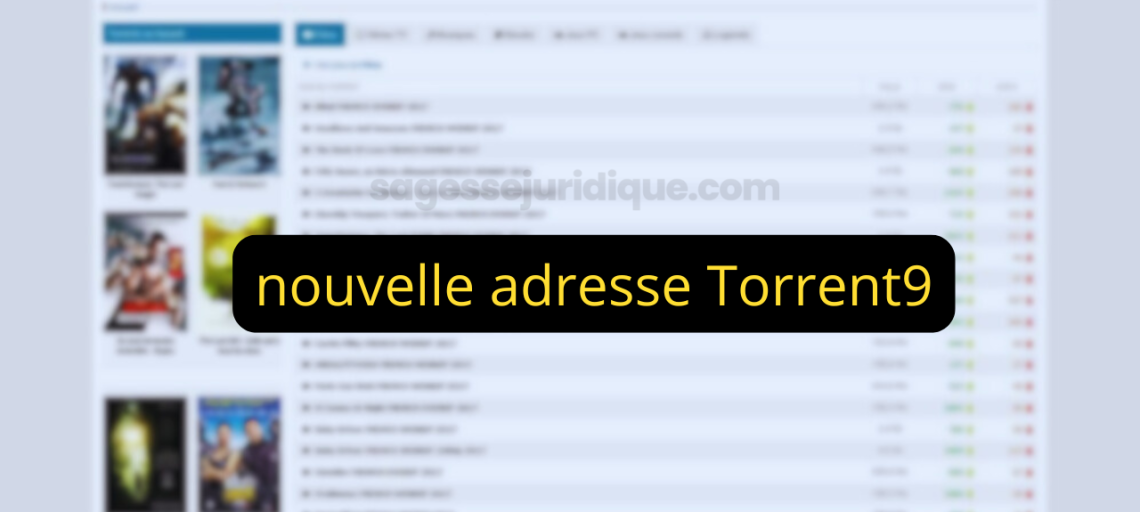 nouvelle adresse Torrent9
